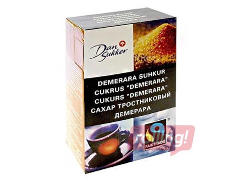 Cukurs brūnais Dansukker, Demerara, 500g