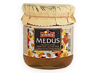 Medus dabīgais, dažādu ziedu, Vinnijs, 500 g