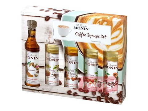 Monin sīrupu komplekts kafijai 5 x 50ml