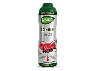 Sīrups dzērieniem Teisseire Grenadīna bez cukura, 0.6L skārda pudelē