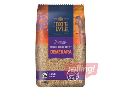 Brūnais cukurs Tate Lyle, Demerara, 500g