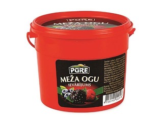 Ievārījums Pūre plastmasas spainītī, meža ogu 410g