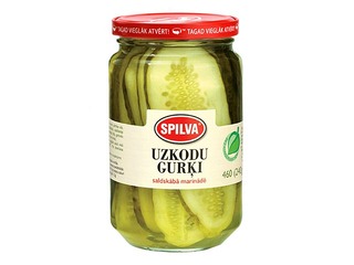 Gurķi uzkodām saldskābā marinādē Spilva, 480ml