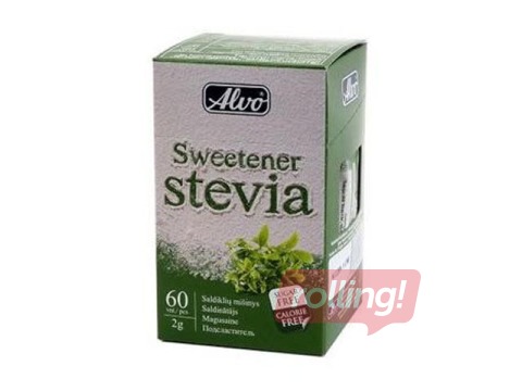 Saldinātājs Stevia ALVO, 2g x 60 gab.