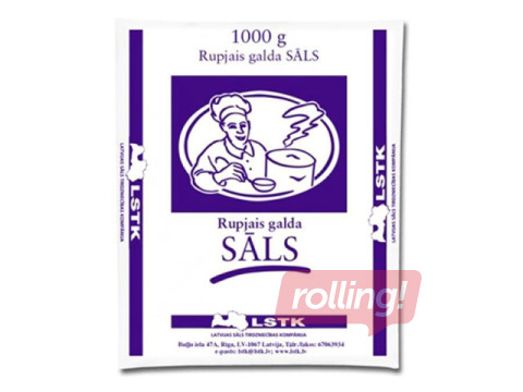 Sāls rupjais, galda, 1kg