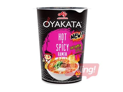 Zupa, OYAKATA, ātri pagatavojama, Ramen CUP Hot&Spicy, 63g