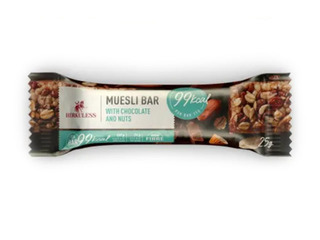 Musli batoniņš Herkuless Muesli Bar, riekstu ar šokolādi, 25g