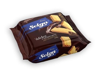 Vafeles Selga ar šokolādes garšu, 90 g 