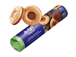 Selga dubultie cepumi ar lazdu riekstu pildījumu, 205g 