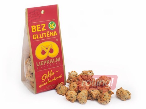 Cepumi ''Liepkalni'' bezglutēna sēklu-siera bumbiņas, 120g