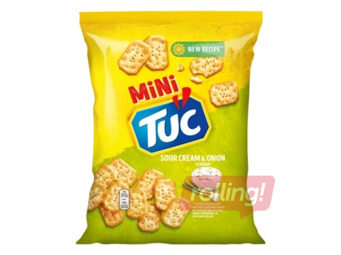 Cepumi Tuc mini ar krējumu un sīpoliem, 100g