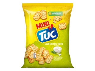 Cepumi Tuc mini ar krējumu un sīpoliem, 100g