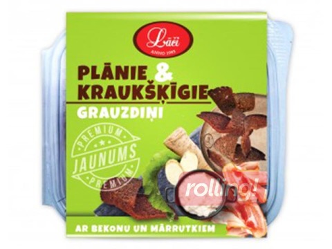 Grauzdiņi plānie un kraukšķīgie ar bekonu Lāči, 100g