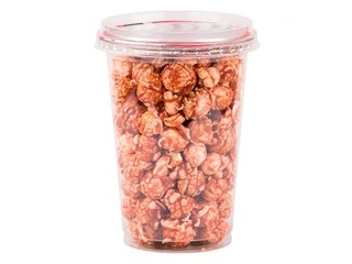 Popkorns karamelizēts ar zemeņu garšu, 75g