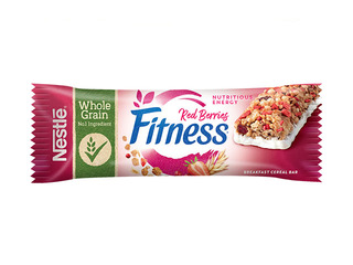 Musli batoniņš Nestle Fitness ar sarkanām ogām, 23.5g