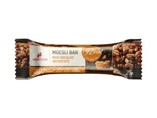 Musli batoniņš Herkuless Muesli Bar, ar šokolādi un cepumiem, 25g