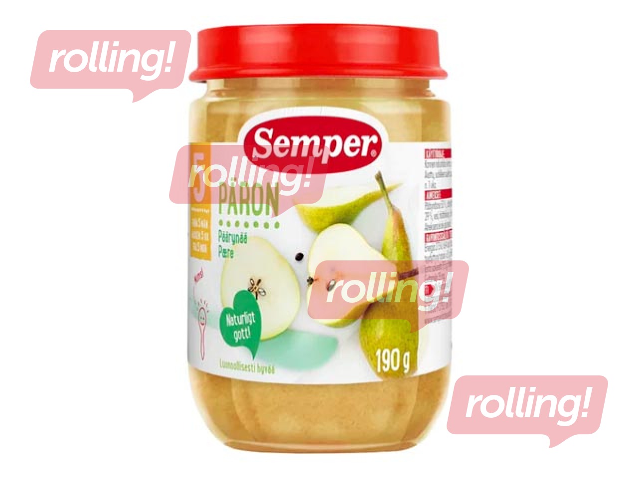 Biezenis ar bumbieriem Semper, no 5 mēnešiem, 190g (Minimālais pasūtījums 6 gab.)