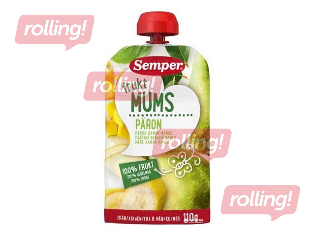 Biezenis ar bumbieriem, Semper Fruktmums, no 6 mēnešiem, 110g (Minimālais pasūtījums 6 gab.)