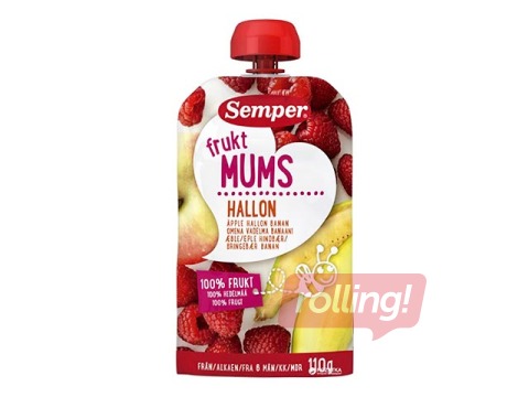 Biezenis Semper Fruktmums ar avenēm, no 6 mēnešiem, 110g (Minimālais pasūtījums 6 gab.)