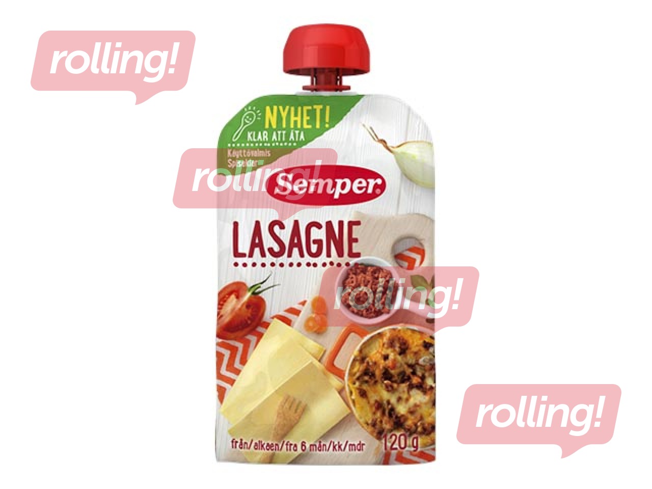 Lazanja Semper, no 6 mēnešiem, 120g (Minimālais pasūtījums 6 gab.)