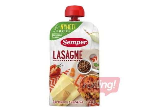 Lazanja Semper, no 6 mēnešiem, 120g (Minimālais pasūtījums 6 gab.)