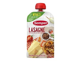 Lazanja Semper, no 6 mēnešiem, 120g (Minimālais pasūtījums 6 gab.)