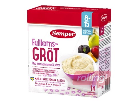 Pilngraudu putra ar bumbieriem un plūmēm Semper, no 8 mēnešiem, 470g