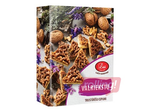 Valriekstu trijstūrīšu cepumi, Lāči, 220g.