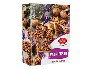 Valriekstu trijstūrīšu cepumi, Lāči, 220g.