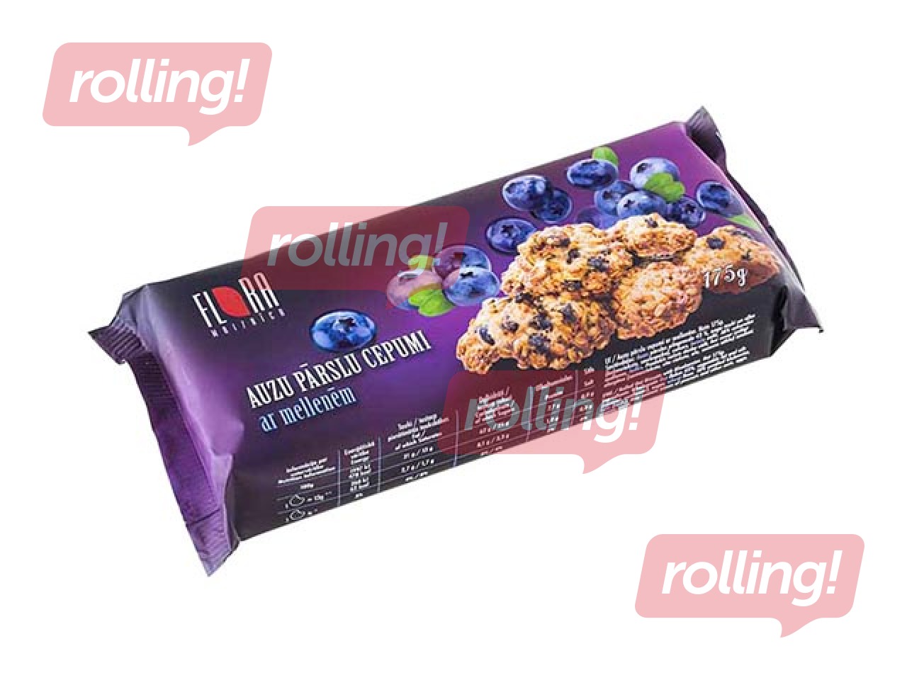 Cepumi auzu Flora ar mellenēm, 175 g