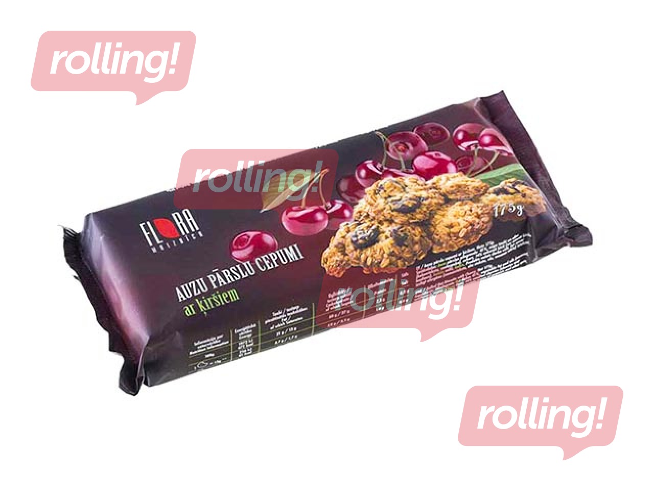 Cepumi auzu Flora ar ķiršiem, 175 g