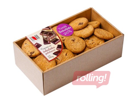 Cepumi smilšu Flora ar šokolādes gabaliņiem, 700 g