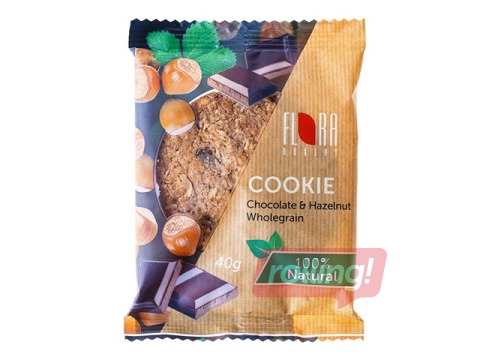 Cepumi Flora auzu ar šokolādi un riekstiem, 20 x 40 g