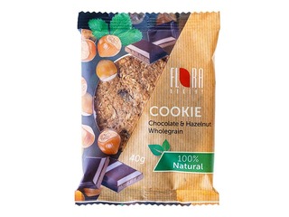 Cepumi Flora auzu ar šokolādi un riekstiem, 20 x 40 g