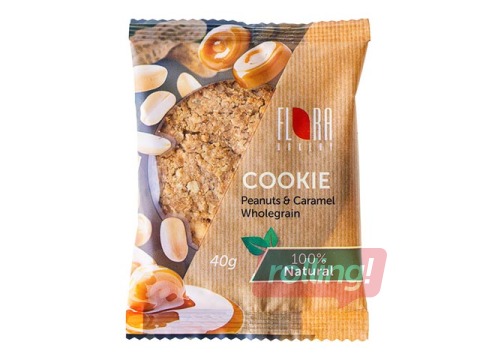 Cepumi Flora auzu ar karameli un zemesriekstiem, 20 x 40 g