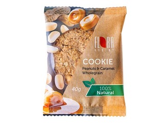 Cepumi Flora auzu ar karameli un zemesriekstiem, 20 x 40 g