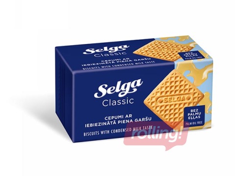 Cepumi ar iebiezinātā piena garšu Selga, 180 g