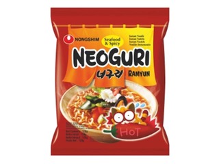 Ātri pagatavojama nūdeļu zupa ar jūras velšu garšu Neoguri Ramyun Nongshim, 120 g