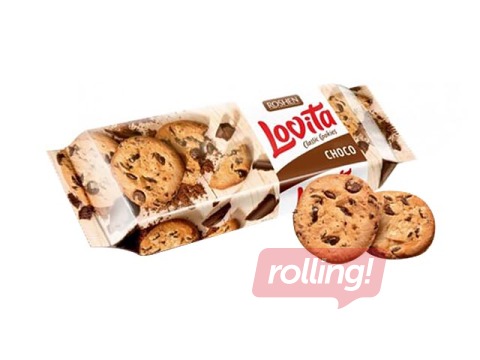 Cepumi Lovita ar šokolādes gabaliņiem, Roshen, 150g