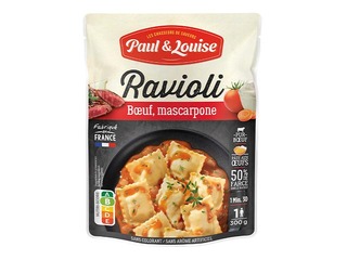 Ravioli ar liellopu gaļu tomātu- maskarpones siera mērcē, Paul&Louise, 300g