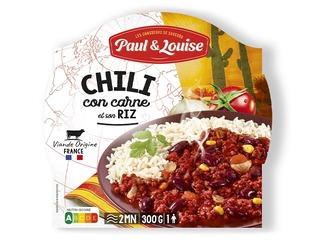 Čili kon karne ar baltajiem rīsiem, Paul&Louise 300g