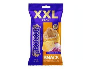 Zemesrieksti apvalkā ar siera un sīpolu garšu, Boso XXL, 190g