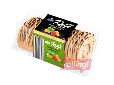 Rulete ar želejas gabaliņiem, Rulē, 300g