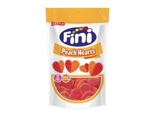Želejkonfektes Fini, Peach Hearts, 150g