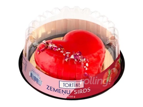 Torte Tortīne, Zemeņu Sirds, 430g