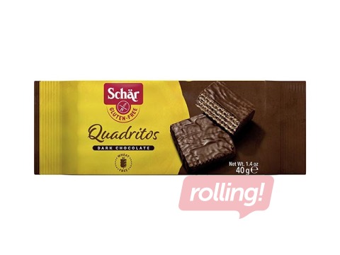 Bezglutēna vafeļu batoniņš Schär, Quadritos, 40g