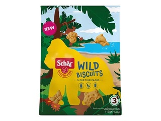Bezglutēna cepumi Schär, Wild Biscuits, 115g
