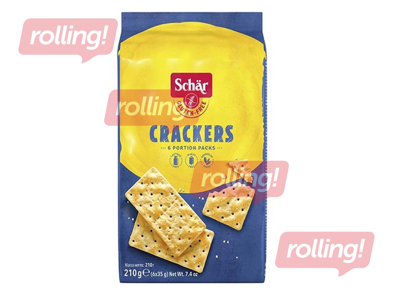 Bezglutēna krekeri Schär, Crackers, 210g 
