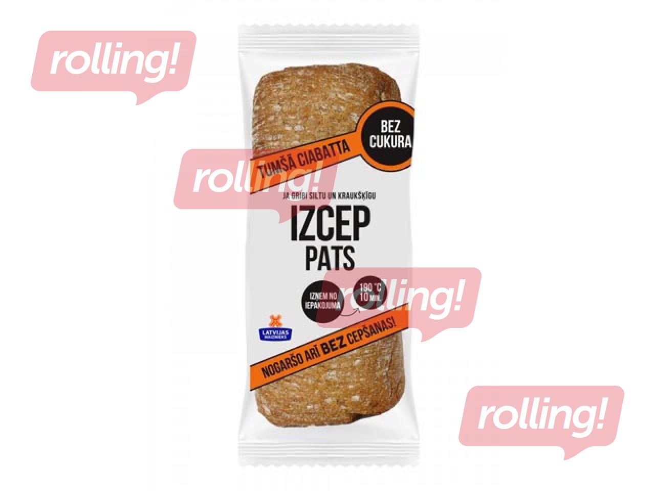 Ciabatta Tumšā, Latvijas maiznieks, 300g