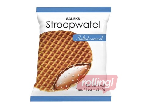 Stroopwafel, ar sālītu karameļu pildījumu, 33g
